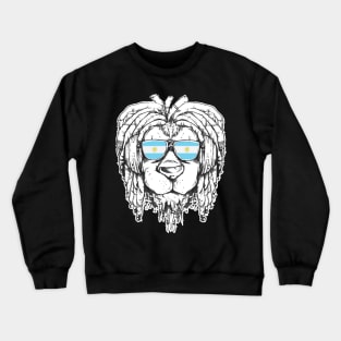 Rasta Reggae Lion Argentina Gift Rastafari Crewneck Sweatshirt